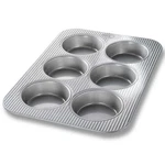 Usa Bakeware Nonstick Round Cake Pans, Aluminized Steel 15-3/4 By 11. Fixed Price $42.86.