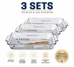 Anchor Hocking Qt Glass Baking Dish 81935L20 Casserole Pan (3 Pack). Fixed Price $65.60.