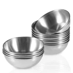 Amytalk 12 Pack 3.5INCH Stainless Steel Dishes Mini Individual Saucers Bow. Fixed Price $31.26.