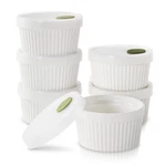 Dowan Ramekins With Lids 8 Oz, Creme Brulee Ramiken Oven Safe, Ceramic Baking.... Fixed Price $30.34.