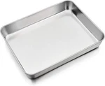 P&p Chef Baking Sheet Rectangular Cake Pan, Stainless Steel 12.3 Inch, Silver. Fixed Price $22.51.