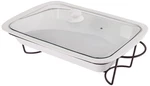 Le Regalo Stoneware 3-PIECE Baking Dish, Glass Lid And 14.5X9.5X2.25, White. Fixed Price $56.11.