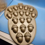 Nordic Ware Acorn Cakelet Baking Pan Tray Mold Cast Aluminum Non-stick Fall. Fixed Price $28.00.