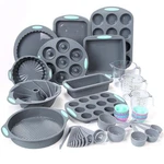 Tongjude 54 Pieces Silicone Baking Pans Set, 10 Cake Molds, Loaf Pan.... Fixed Price $74.32.