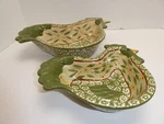 Pair Of Temp-tations Temptations By Tara Chicken Rooster Bowls .5 & 1 Quart. Fixed Price $24.95.