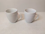Lot 2 Threshold Cup White Porcelain Coffee Tea 4.5" Tall. Fixed Price $10.79.