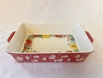 Pioneer Woman Fancy Flourish 7" X 10" Rectangular Stoneware Baking Dish - Mint!!. Fixed Price $34.00.
