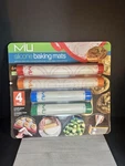 Miu 4-PIECE Silicone Baking Mats New Package 2 Sizes Costco Brand. Fixed Price $25.00.