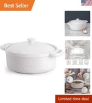 Casserole Dish 2 Quart Ceramic Round Oven Table Food Storage Bakeware. Fixed Price $70.94.
