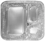 Handi Foil 204500 3-COMPARTMENT Food Container 24 Oz Silver. Fixed Price $234.11.