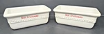 Lot Of 2 Mud Pie 6" Ceramic Mini Loaf Pan Dish "not Fruitcake" Baking Decor. Fixed Price $29.99.