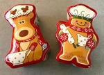 Temptations Seasonal Reindeer & Gingerbread Lidded 8 Oz Ramekin Candy Trinket. Fixed Price $29.99.