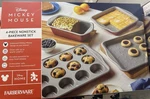Farberware Disney Home Mickey Mouse 4-PC. Non-stick Bakeware Set Pans New. Fixed Price $49.99.
