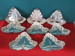 147. Set Of 8 Gobel Leaf Vine Shape Fluted Tart Pan Mold Made France. Fixed Price $9.99.