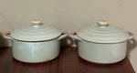 2 Creative Corp Stoneware Mini Bakers With Lids. Fixed Price $35.00.