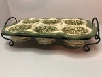 Temptations By Tara Old World Green 6 Muffin Cupcake Pan Metal Stand Euc. Fixed Price $28.17.