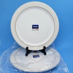 Denby Natural Canvas Dinner Plates Set Of 2 Cream Oven Microwave Safe New 10.3/4. Fixed Price $39.00.