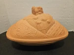 Gallery Originals Farmyard Style Terra Cotta Clay Baking Dish Vintage 1984. Fixed Price $26.99.