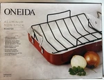 Oneida Aluminum Ceramic Non-stick Roaster Set, 25 Lb Capacity, 2-PIECE. Fixed Price $44.99.