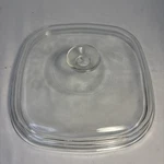 Pyrex Clear Glass (lid Only) A-12-C Square Replacement Euc. Fixed Price $13.00.