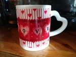 Collectible Valentines Coffee Mug Hearts Ceramic Handle White Red Michaels. Fixed Price $11.00.