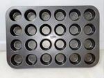 Mrs Fields Mini Muffin Pan 24 Cup Nonstick Metal Used. Fixed Price $12.99.