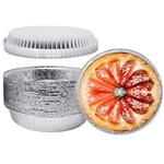 8'' Inch Round Tin Foil Pans Disposable Aluminum With Clear Lids (30 Pac.... Fixed Price $26.37.