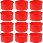 12PCS Silicone Cake Baking Round Molds 4 Inch Non-stick Pan Kit. Fixed Price $20.70.