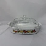 Vintage Corning Ware Spice Of Life La Romarin Casserole Dish A10 Lid P-12-C. Fixed Price $27.99.