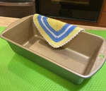 Nordic Ware Gold Interior Aluminum Nonstick Loaf Pan 8 5 X3 Inches Used. Fixed Price $12.50.