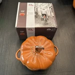 Staub Burnt Orange .5 Qt Pumpkin Cocotte Halloween Thanksgiving. Fixed Price $39.00.