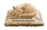 Cat Memorial Stone Cold Cast Ceramic For Garden Backyard Decor. Fixed Price $27.49.