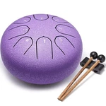 Steel Tongue 6 Inch 8 Notes Hand Drums With Bag Sticks Music Book, Sound.... Fixed Price $39.50.