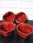 Princess House Pavillion Heart Ramekins Set Of 4. Fixed Price $45.00.