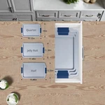 Bronypro Non Stick Ceramic Baking Sheet Pan Set Of 3, Natural Toxic Cookie .. Fixed Price $35.00.