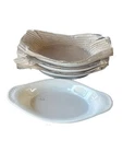 Set Of 4 Crestware White Ceramic Oval Au Gratin Rarebit Baking Dishes. Fixed Price $38.00.