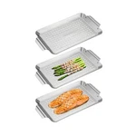 Onlyfire 3 Packs Rectangle Grill Baskets, Stainless Steel Vegetable... Fast Ship. Fixed Price $41.99.