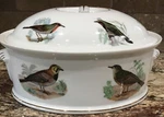 Louis Lourioux La Faune France LOL4 Covered Qt Casserole Dish Birds 9 1/2. Fixed Price $125.00.