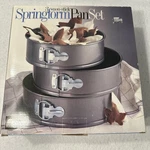 Spring Form Pans Robinson Knife Company Non-stick 8 1/2" 10" Set Of 3 New. Fixed Price $19.99.