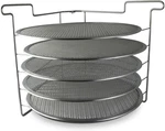 Space-saving Folding Pizza Rack With 5 Screens For Easy Baking And Storage. Fixed Price $212.99.