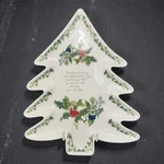 Portmeirion The Holly And Ivy Christmas Tree Shaped Serving Dish Large 13INC. Fixed Price $70.00.