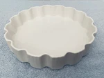 Usa 514 California Pottery Glazed White Oven Proof 9" Quiche Pie Dish. Fixed Price $16.99.