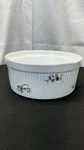 Bia Cordon Bleu Frieda Collection 8" White Souffle Dish W/ Floral Design. Fixed Price $28.50.