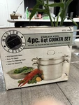 Master Stainless Steel 8 Qt 4 Peice Steamer Cooker Blancher Pot Stock Nib. Fixed Price $85.00.