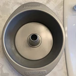 2-PIECE Heavy Duty Non-stick Angel Food Cake Pan, Farberware 9.5 X 4.5 Euc. Fixed Price $24.99.