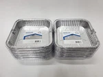 Durable Foil 7-7/8" X 1-7/8 Cake Pan Disposable W/ Lid Silver Pack Of 36. Fixed Price $30.94.