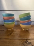 Porto Alegre Set Of 5 Stoneware Two Colorful Bowls Portugal- 2 Available. Fixed Price $39.99.