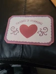 Temptations Serving Tray Heart Love Ovenware Caring Is Sharing Plate Temp-tation. Fixed Price $6.25.