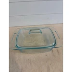 Vintage Pyrex Qt (1.9 L) Easy Grab Clear Baking Dish #C024 Lid #C624 Casserole. Fixed Price $29.99.
