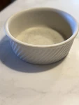 Vintage Hall China Usa 503 White Ribbed Souffl Bowl Casserole Dish Round Baker. Fixed Price $16.00.